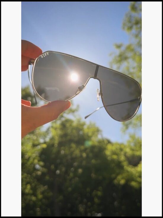 Shield Aviator Sunglasses UV400 Scratch Resistant Oversized Stainless Steel main image 7